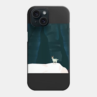 Lone goat deep in canyon Phone Case