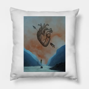 Heart Of Darkness - Surreal/Collage Art Pillow