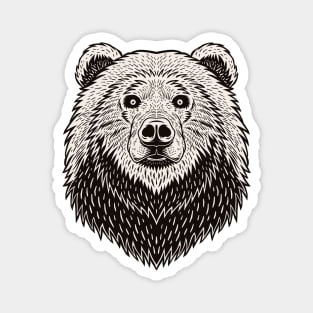 BEAR HEAD Magnet