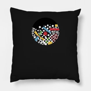 Ticker Tape Geometric Pillow