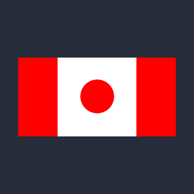 Canada - Japan Flag Mashup by phneep