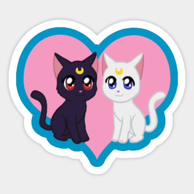Moon Cats Sailor Moon Sticker Teepublic
