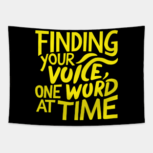 Finding Your Voice One Word at Time Tapestry