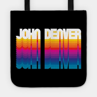 Retro Denver Proud Name Personalized Gift Rainbow Style Tote