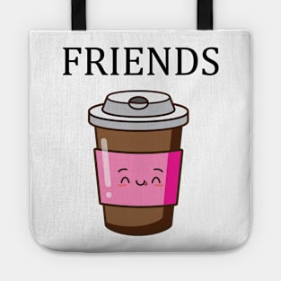 Best Friends Donut & Coffee BFF Matching Tote