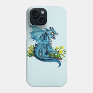 Adorable Blue Baby Dragon Phone Case