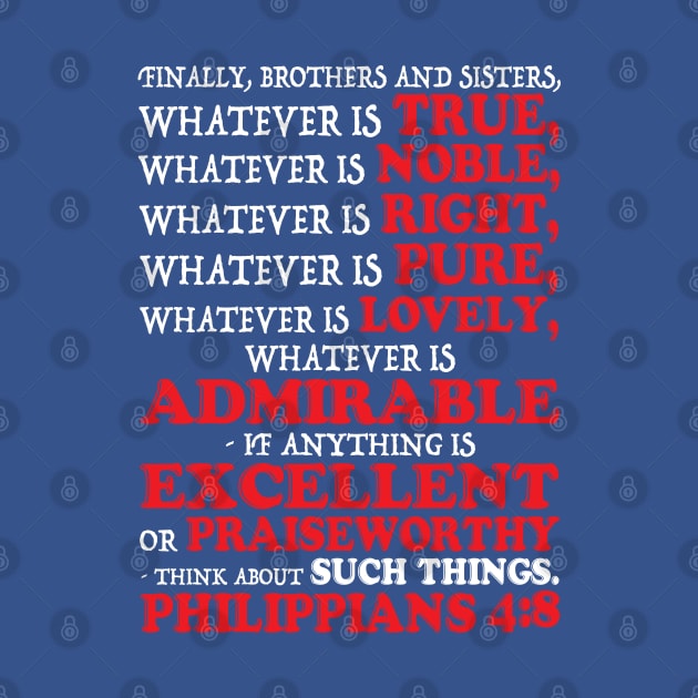 Philippians 4:8 by Plushism