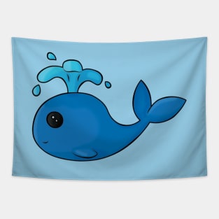 Cute Blue Whale Tapestry