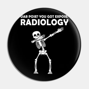 Radiology CT tech Dabbing Skeleton- Rad Technologist DAB Pin