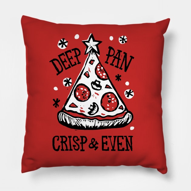 Christmas Pizza Pillow by Woah there Pickle