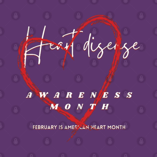 Heart disease awareness month by TeeText