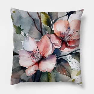 Watercolor flowers Pillow