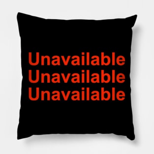 Unavailable Pillow