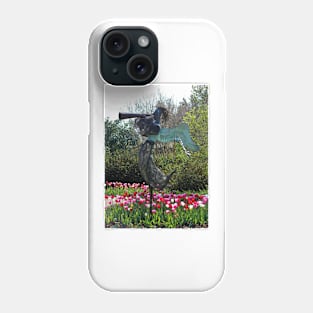 Angel In The Tulip Garden Phone Case