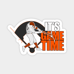 It's Game Time - Baseball (Orange) Magnet