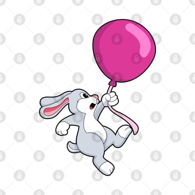 Rabbit with Balloon by Markus Schnabel