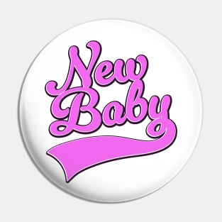 New Baby logo Pin