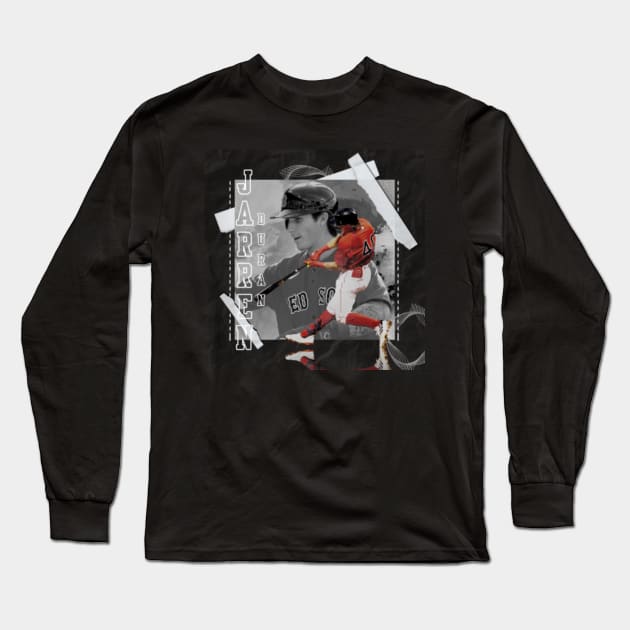 Jarren Duran Baseball Paper Poster Red Sox 2 Long Sleeve T-Shirt