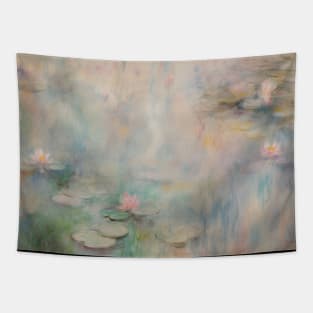 Water Lilies Abstract Boho Tapestry