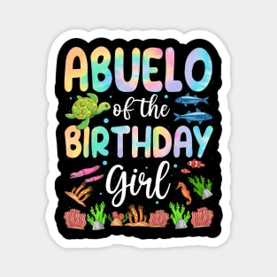 Abuelo Of The Birthday Girl Aquarium Sea Animals Magnet