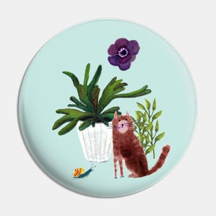 Henri the cat Pin