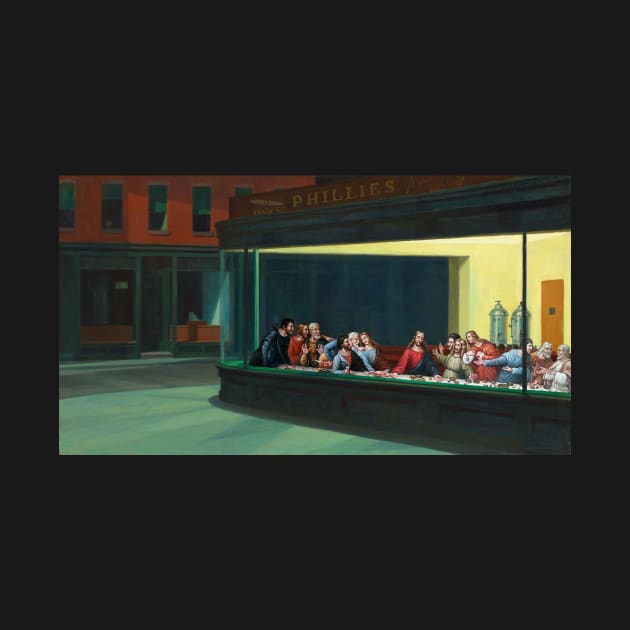 Nighthawks Last Supper by phneep