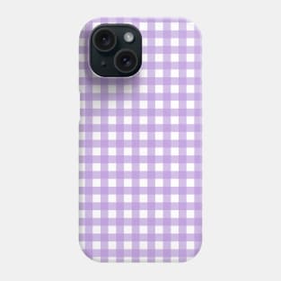 Pretty Lilac Gingham Phone Case