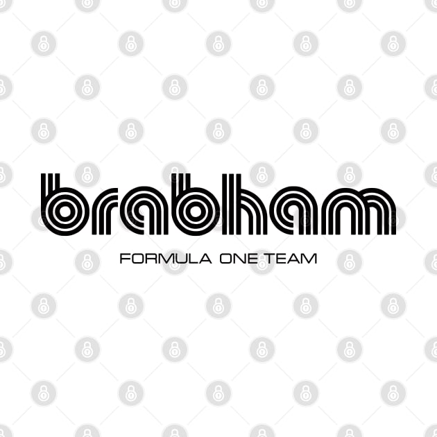 Brabham Formula One 1972 team logo - brabham black by retropetrol