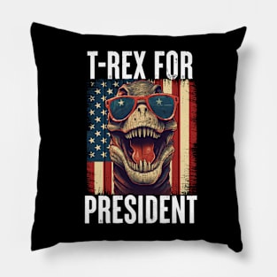 T-Rex For President 2024 Pillow