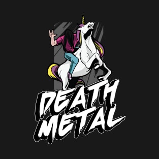 Death Metal Unicorn Metal Fan Party T-Shirt