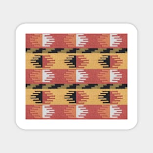 Faux Woven Durrie Design southwest Magnet