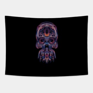 Electroluminated Skull - Synthwave 2 Tapestry