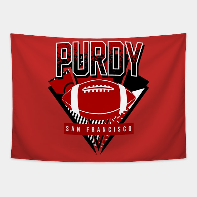 Purdy Retro San Francisco Football Tapestry by funandgames