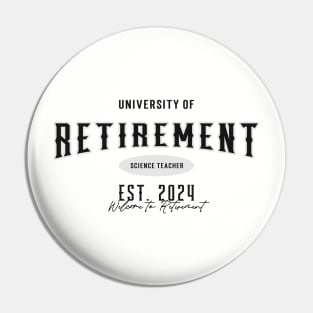 Science Teacher Retirement 2024 Pin