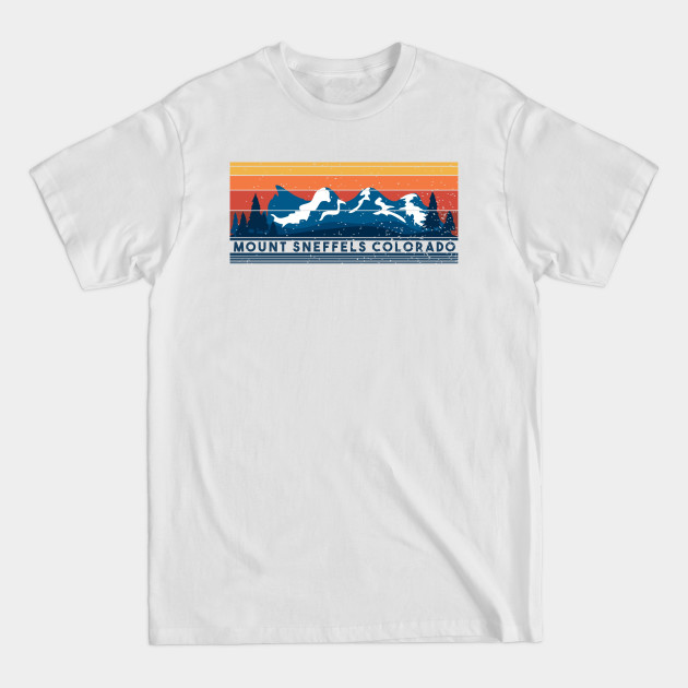 Mount Sneffels Colorado Mountains Vintage Retro - Colorado Vintage - T-Shirt