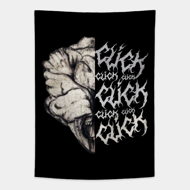 Clicker's - Click, Click, Click to Survive Tapestry by LopGraphiX