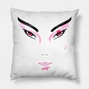 Neon Geisha Pillow