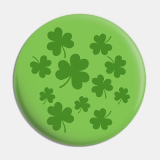 St Patrick's Day Shamrock Clover Pattern Pin