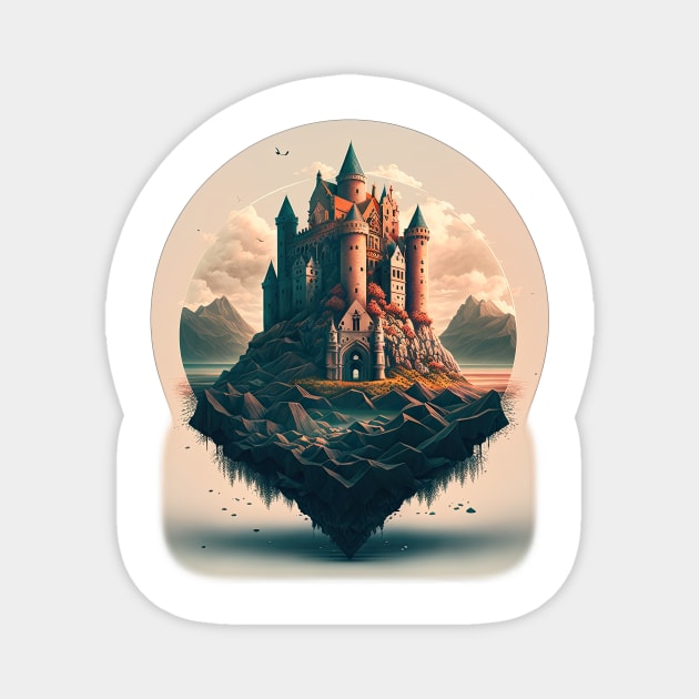 Fantasy Castle Magnet by ArtOfArtiglio