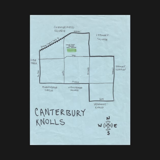 Canterbury Knolls by PendersleighAndSonsCartography