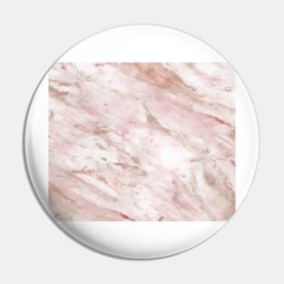 Pink marble - rose gold accents Pin