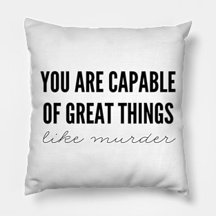 like murder Pillow