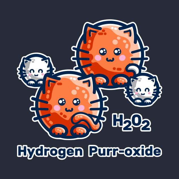 Hydrogen Purr-oxide Cat Chemistry Pun by freeves