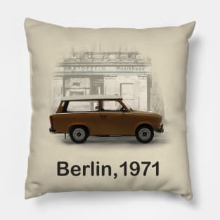 A Trabbi in Berlin Pillow