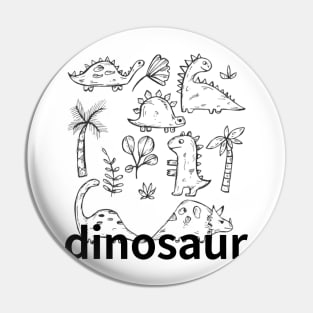 dinosaurs were alive a long time ago, dinosaur Pin