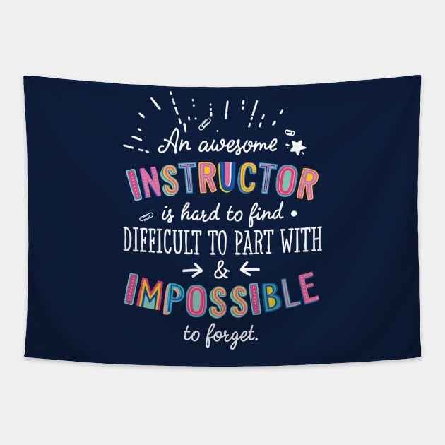 An awesome Instructor Gift Idea - Impossible to Forget Quote Tapestry by BetterManufaktur