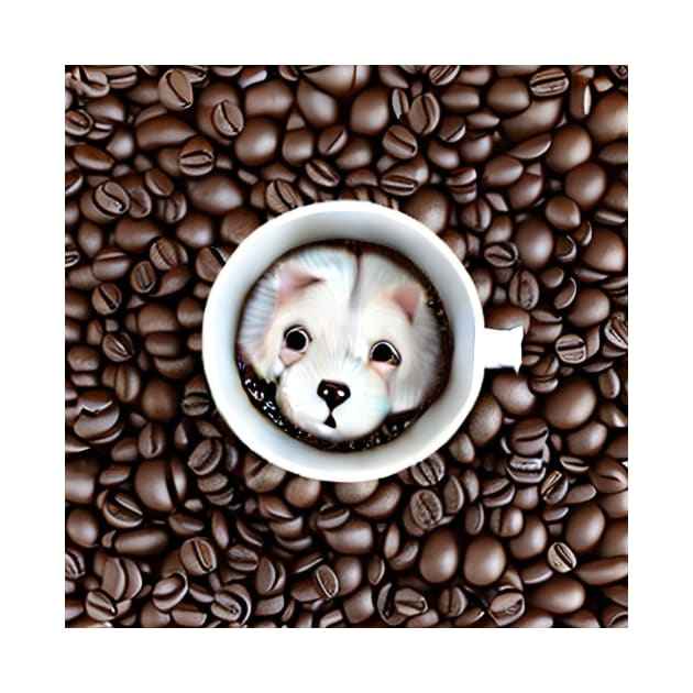 Puppuccino Coffee And Man's Best Friend The Dog by ShopSunday