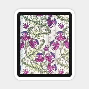 Purple Thistles Magnet