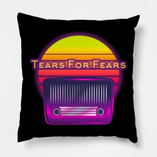 tears for fears retro Pillow