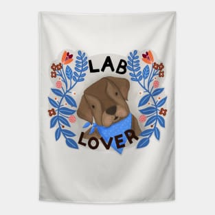 Black Chocolate Lab MoM Tapestry